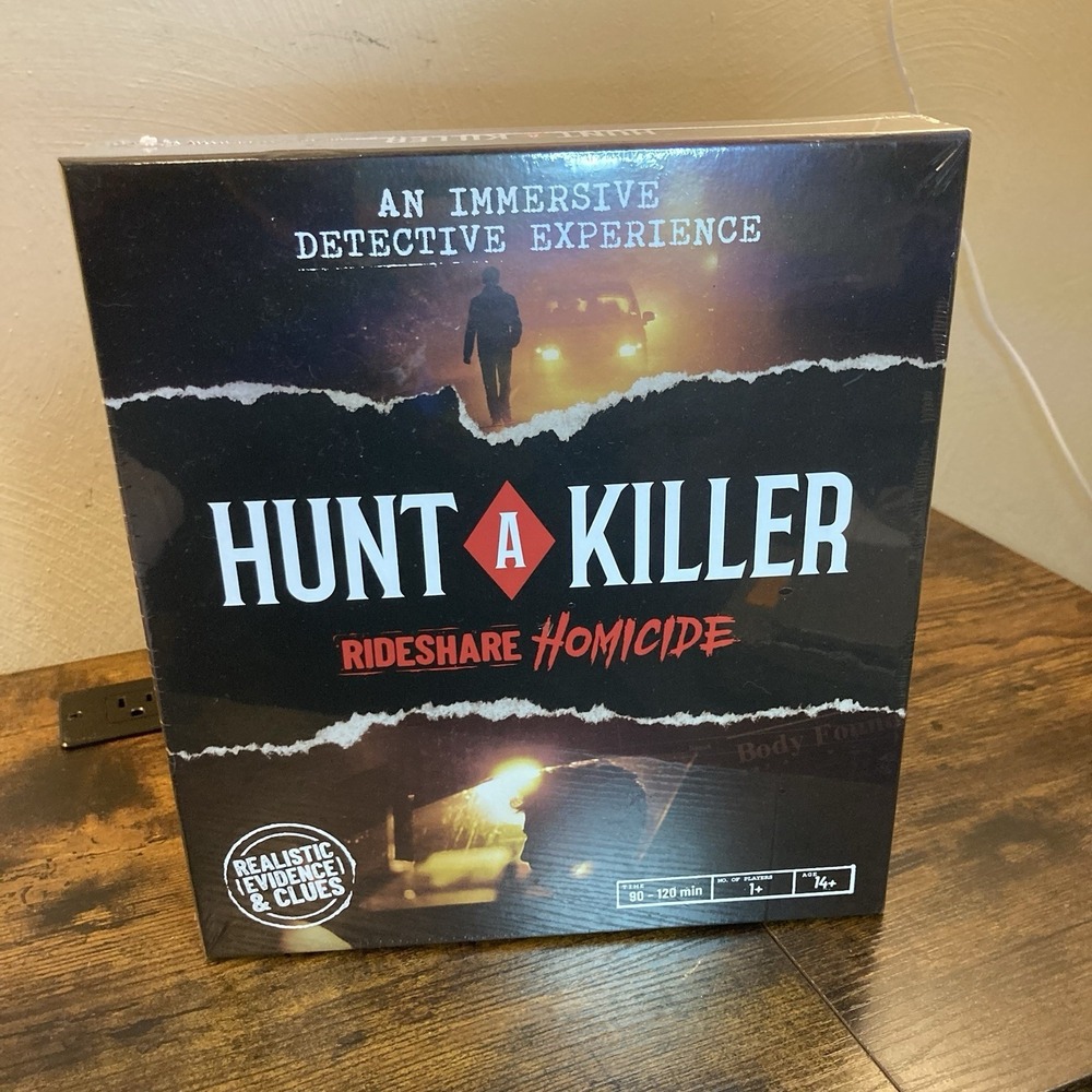 Hunt A Killer Rideshare Homicide Board Game - Black